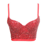 Women Bra Rhinestone Corset Party Clothes Lady Push Up Bra Woman Tops Clothing Gothic Shaper Vintage Bra Underwear MartLion   