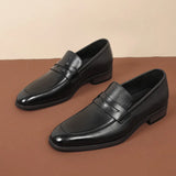 Men Leather Italian Loafer Shoes Men Black Brown Men Casual Shoes MartLion   