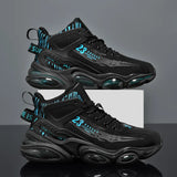 Men's Shoes Casual Sneakers Tenis Luxury Trainer Breathable Sport Platform Zapatillas Hombre MartLion 6953 black green 39 