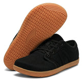 Men's Wide Barefoot Shoes Unisex Minimalist Toe Barefoot Zero Drop Shoes Outdoor Trail Running Sneakers Lightweight MartLion black 36 