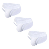 3Pcs Cotton Men's Panties Men's Jockstrap Briefs High Cut Strap Sports Fitness Underpants Slip Sissy Briefs MartLion (3)AD770-White M 3pcs