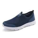 Men's Sneakers Lightweight Shoes Flat Slip On Walking Quick Drying Wading Loafers Summer Mart Lion Blue 38 