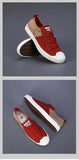 Spring Mixed-colors Men's Canvas Shoes Breathable Flat Vulcanized Lace-up Casual Espadrille MartLion   