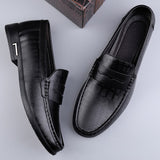 Super Soft Leather Men's Loafers Slip On Casual Footwear Moccasins Dress Shoes Mart Lion   