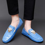 Men's Women Leather Designer Casual Shoes Luxury Loafers Driving Footwear MartLion   