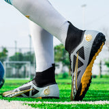 Men's Soccer Shoes TF FG Sole Uninsex Football Boots Adults Kids Outdoor Lawn Trainning Futsal Footwear MartLion   