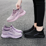 Women Sports Shoes Lightweight Mesh Sneakers Athletic Breathable Running Flying Weave Casual Sneakers MartLion   