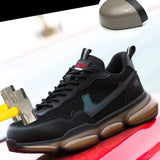 Men's Safety Shoes with Metal Toe Indestructible Ryder Work Boots with Steel Toe Waterproof Breathable Sneakers MartLion   