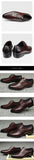 Luxury Men's Dress Shoes Derby Brogue Social Office Crocodile Pattern Lace Up Carved Handmade Comfort Rubber Bottom Footwear MartLion   