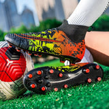 Football Shoes Men's Soccer Boots Artificial Grass Superfly High Ankle Kids Shoe Crampons Outdoor Sock Cleats Sneakers Mart Lion   