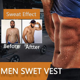 Sauna Shapers Men's Workout Vest Sweat Enhancing Tank Top Premium Slimming Shapewear Waist Trainer Heat Trapping Fitting Shirt MartLion   