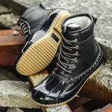 Winter Women Snow Boots PU Leather Hiking Shoes Thick Plush Super Warm Anti-Slip Sports Casual MartLion