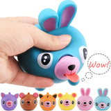 Funny Talking Animal Pinch Press Ball Tongue Out Stress Reliever Toys for Kids Adult Baby Toy Soft Rebound Toy Slow Rising MartLion   