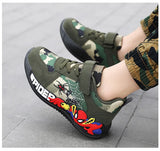 Shoes Children Camouflage Green Sneaker For Kid Walking PU Breathable MartLion   