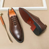 Mens Leather Shoes High Men's Shoes Oxford Wedding Men Dress Leather Shoes Gentleman Office Man Shoe