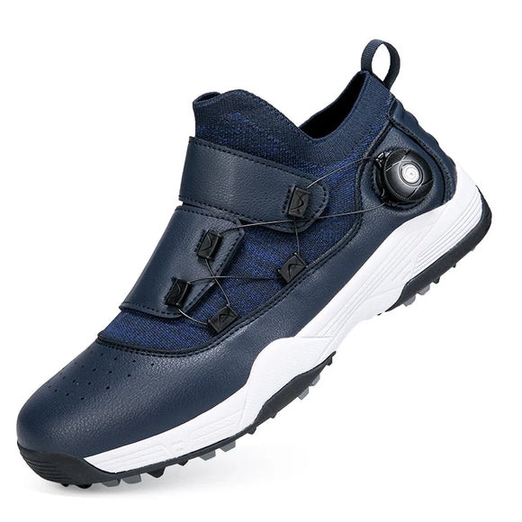 Shoes Spikeless Men's Golf Wears Outdoor Comfortable Walking Footwears Anti Slip Athletic Sneakers MartLion Lan 36 