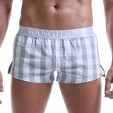 Men Cotton Boxers Shorts Loose Multicolor Male Plaid Underwear MartLion   