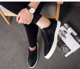 Men's Casual White Shoes Genuine Leather Lightweight Breathable Flats Luxury Outdoor Walking Sneakers Running Mart Lion   