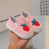 Children Casual Shoes Girls Canvas Shoes Boys Slip-on Baby Cute Cartoon Print Sneakers MartLion Pink 27 insole 16cm 