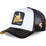 Pikachu baseball cap peaked cap cartoon anime character flat brim hip hop hat couple outdoor sports cap birthday gifts MartLion 25  