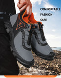 Standard High Top Safety Shoes Men's Anti-smashing Anti-piercing Work Boots Wear Resistant Indestructible MartLion   