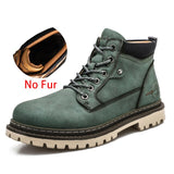 Autumn Winter Men's Military Boots Special Tactical Desert Combat Ankle Army Work Shoes Leather Snow Mart Lion 5888 Green 38 CN