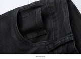 Men's Stretch Regular Fit Jeans  Casual Classic  Denim Trousers Male Black Blue Gray Pants MartLion   