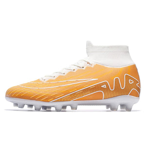 Men's Soccer Cleats Outdoor Shoes Wear Resistant Football Non Slip Training AG TF MartLion ORANGE 45 CHINA