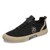 Cloth Shoes Men's Casual Breathable Ice Silk Cloth Sneakers MartLion Black 44 