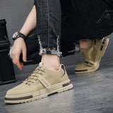Spring Autumn Men's Casual Shoes Thick Sole Non-slip Footwear Cool Young Street Style Breathable Mesh MartLion   