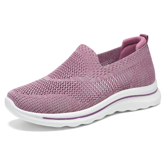 Spring Women's Shoes Casual Fabric Mesh Breathable Lightweight Soft Sole Durable MartLion Pink 40 