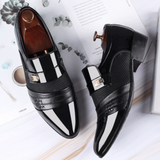 Former Men's Shoes Black Leather Luxury Party Office Casual Loafers Zapatos De Vestir Hombre Mart Lion   