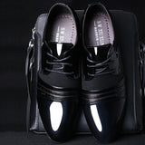 Former PU Leather Shoes Men's Lace Up Oxfords Wedding Dress Party Zapatos Para Hombre De Vestir MartLion   