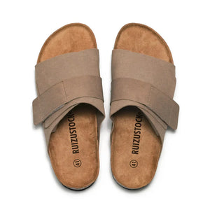 Cork Mules Classic Clogs Slippers Cozy Suede Flat Sandals Beach Slippers With Arch Support Home Sandals MartLion   