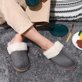 Plush Fur Slippers For Women Winter Fluffy House Shoes Warm Fuzzy Slippers Furry Suede Memory Foam Fur Slippers MartLion   