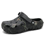 Men's Shoes Slippers Garden Flat Sandals Platform Summer Sneakers Outdoor Flip Flops Home Clogs MartLion 9527-Black 40 