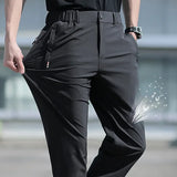 Men's Summer Pants Stretch Straight Leg Pants MartLion   