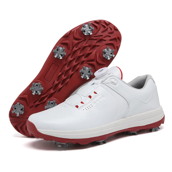 Golf Shoes Spikels Men's Women Training Golf Wears for Couples Comfortable Walking Sneakers Anti Slip Gym Footwears MartLion BaiHei 40 