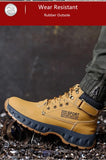 Waterproof Safety Shoes Men's high top with Steel Toe Anti Slip Puncture Proof Work Boots winter work sneakers MartLion   