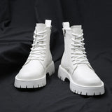 Men's English Style Thick Sole Design Men Boots Layer Leather Casual Boots MartLion