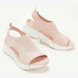 Summer Sport Sandals Washable Slingback Orthopedic Slide Women Platform Soft Wedges Shoes Casual Footwear Mart Lion PINK 35 