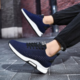 Sneakers Men Height Increase Insoles 6cm Elevator Shoes Taller Heel Lift Plus Size 37-46 MartLion   