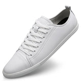 Men's Leather Shoes Hollow Out Sneakers Casual Footwear Lace Up Mart Lion   