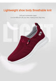 Women's Cloth Shoes Knitted Lightweight Trendy Soft Sole Breathable and Leisure Kick on MartLion   