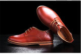 Split Leather Men's Casual Shoes Driving Moccasins Slip On Loafers Men's Flat MartLion   
