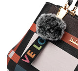  Luxury Handbag Women Stitching Wild Messenger Bags Plaid Shoulder Bag Female Totes Checked Handbag Mart Lion - Mart Lion