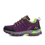 Unisex Hiking Boots Woman Professional Hiking Shoes Men's Trekking Sneakers Non Slip Mountain Mart Lion Purple(35-42) Eur 35 