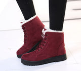 Women Boots Winter Ankle Winter Shoes Female Snow Mujer Warm Plush Mart Lion   