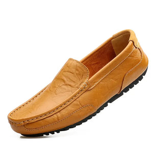 Man Leather Shoes Loafers Summer  Outdoor Casual Driving Shoes MartLion   