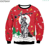 Men's Women Ugly Christmas Sweater Funny Humping Reindeer Climax Tacky Jumpers Tops Couple Holiday Party Xmas Sweatshirt MartLion SWYS085 Eur Size S 